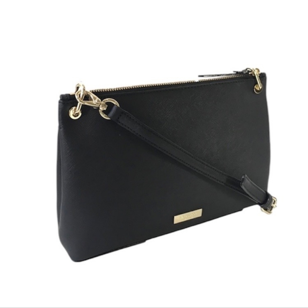 Kate Spade Jazz Things Up Cat River Convertible Crossbody Black - Picture 2 of 4